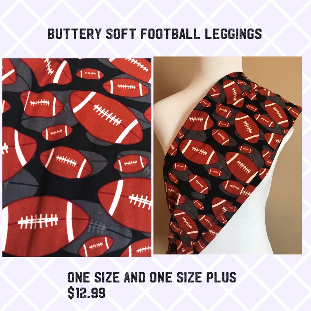 Buttery soft football leggings